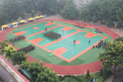 陕西新东方烹饪学校操场