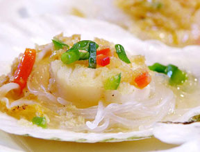 蒜蓉蒸扇贝